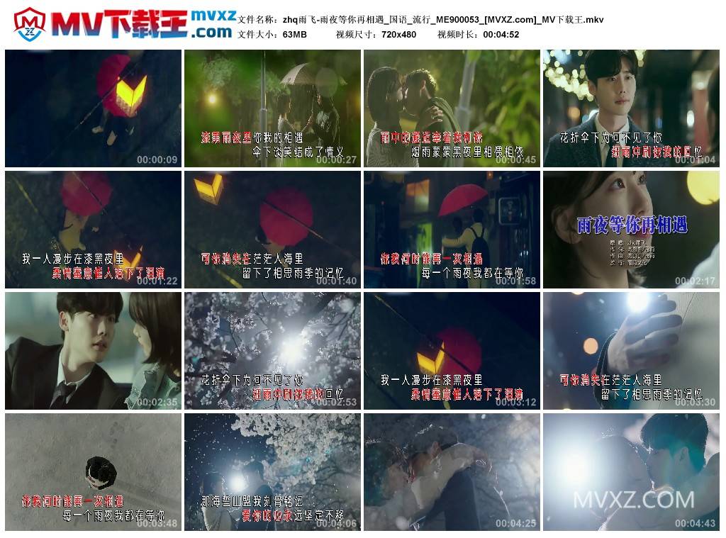 zhq雨飞-雨夜等你再相遇_国语_流行_ME900053